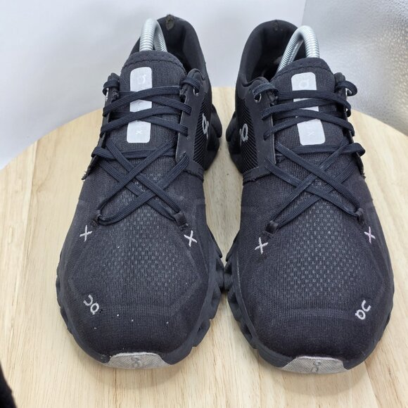 On Running Cloud X Black Athletic Running Shoes Mens Size 8.5 - Picture 4 of 11